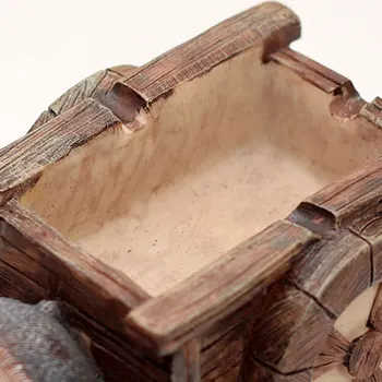 

Donkey Pull Cart Resin Ashtray Crafts Decoration Ornament Gift for Home Living Room GQ