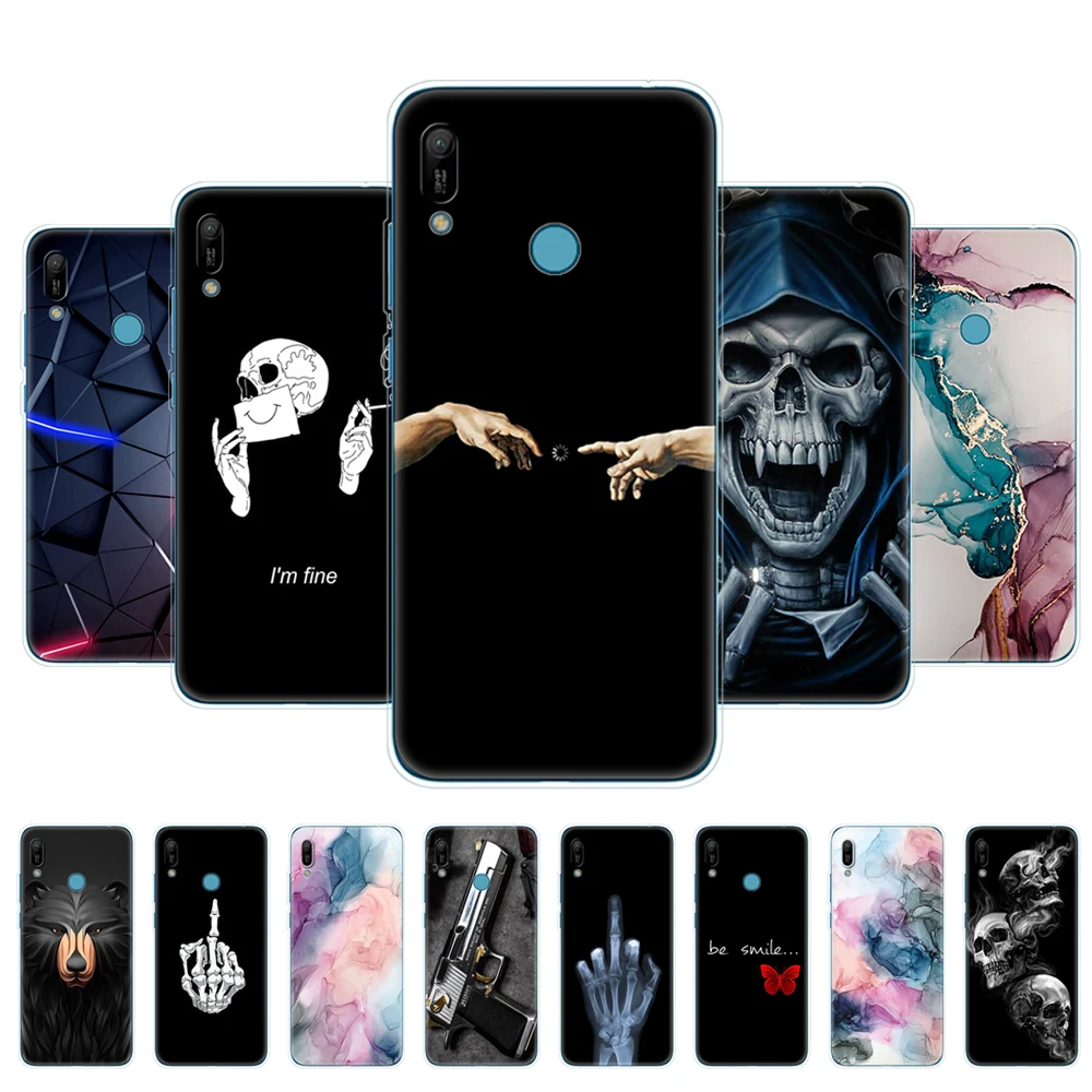 Huawei Y6 2019 Custodia Huawei Y6 2019 Custodia In Silicone Tpu Custodia Morbida Per Huawei Y6 2019 Mrd-Lx1 Y 6 Pro Y6Prime