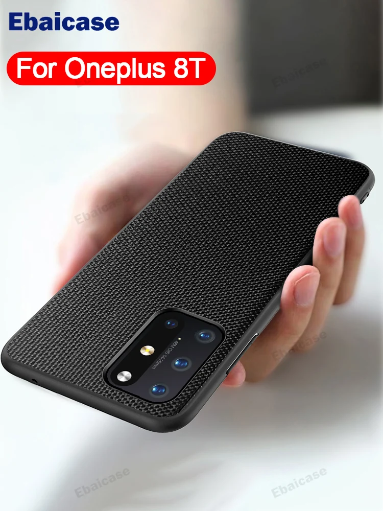 Чехол-накладка для Oneplus 8T 7 Pro Текстура углерода кожаный противоударный