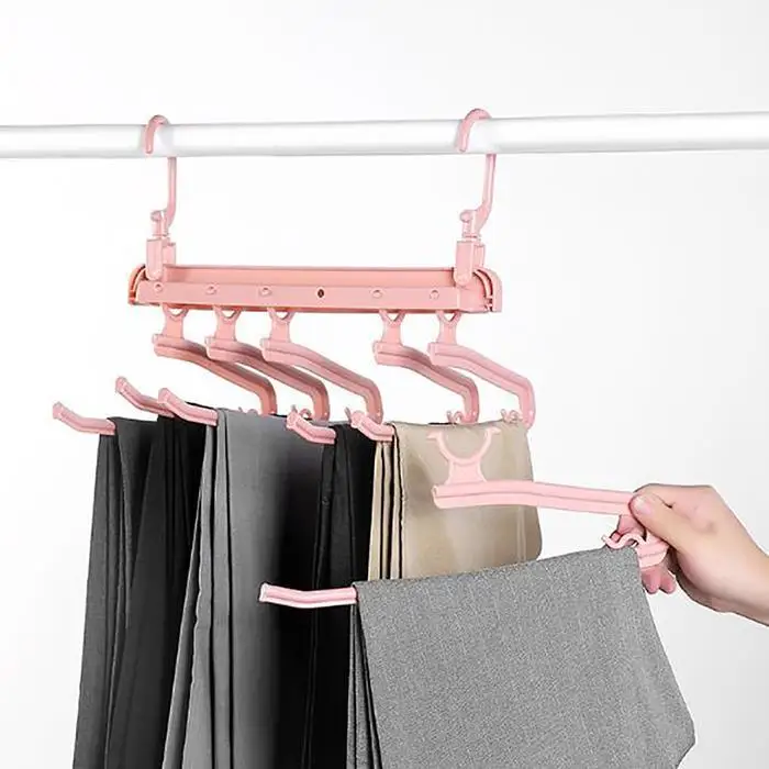 Durable Multi-layer Home 360 Degrees Rotate Pants Rack Storage Green/Orange/Gray Multi-layer, Rack