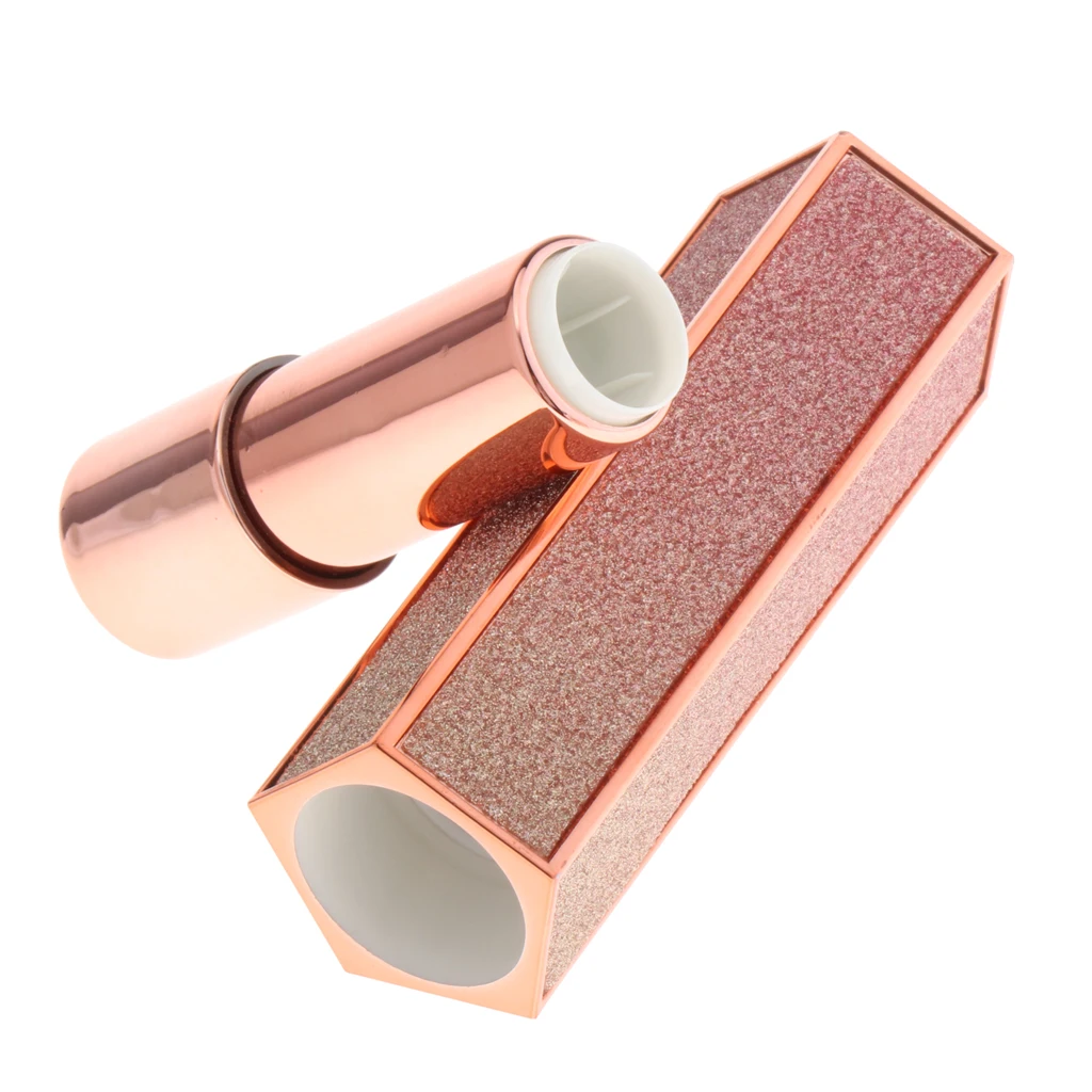 Empty DIY Press Lipstick Tube Lip Balm Gloss Storage Plastic Bottle Cosmetic Containers Refillable Lip Gloss Tube, 12.1mm