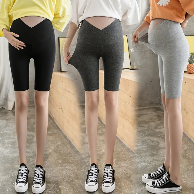 Summer Thin Cotton Maternity Legging Yoga Sports Casual Skinny Pants  Clothes for Pregnant Women High Waist Belly Pregnancy - AliExpress