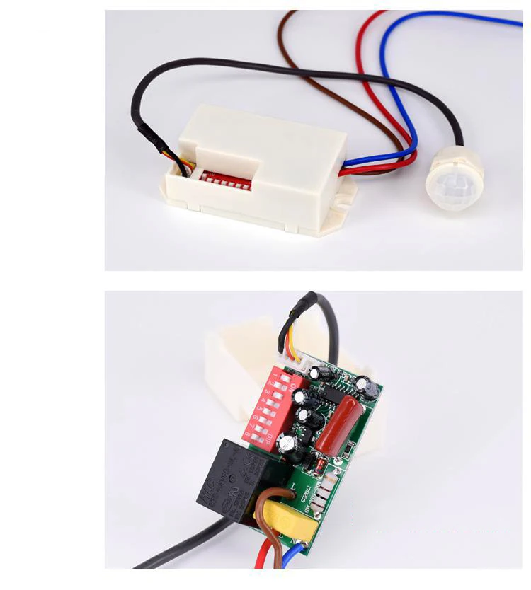 New Designed PIR Senser Infrared IR Switch Module Body Motion Sensor Auto On off Lights Lamps 110-220v DC12V YY (4)