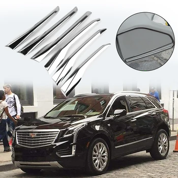

ABS Chrome Front Fog Light Stripe Cover Trim 6pcs Fit For Cadillac XT5 2016 Chrome Moulding Trim Strip