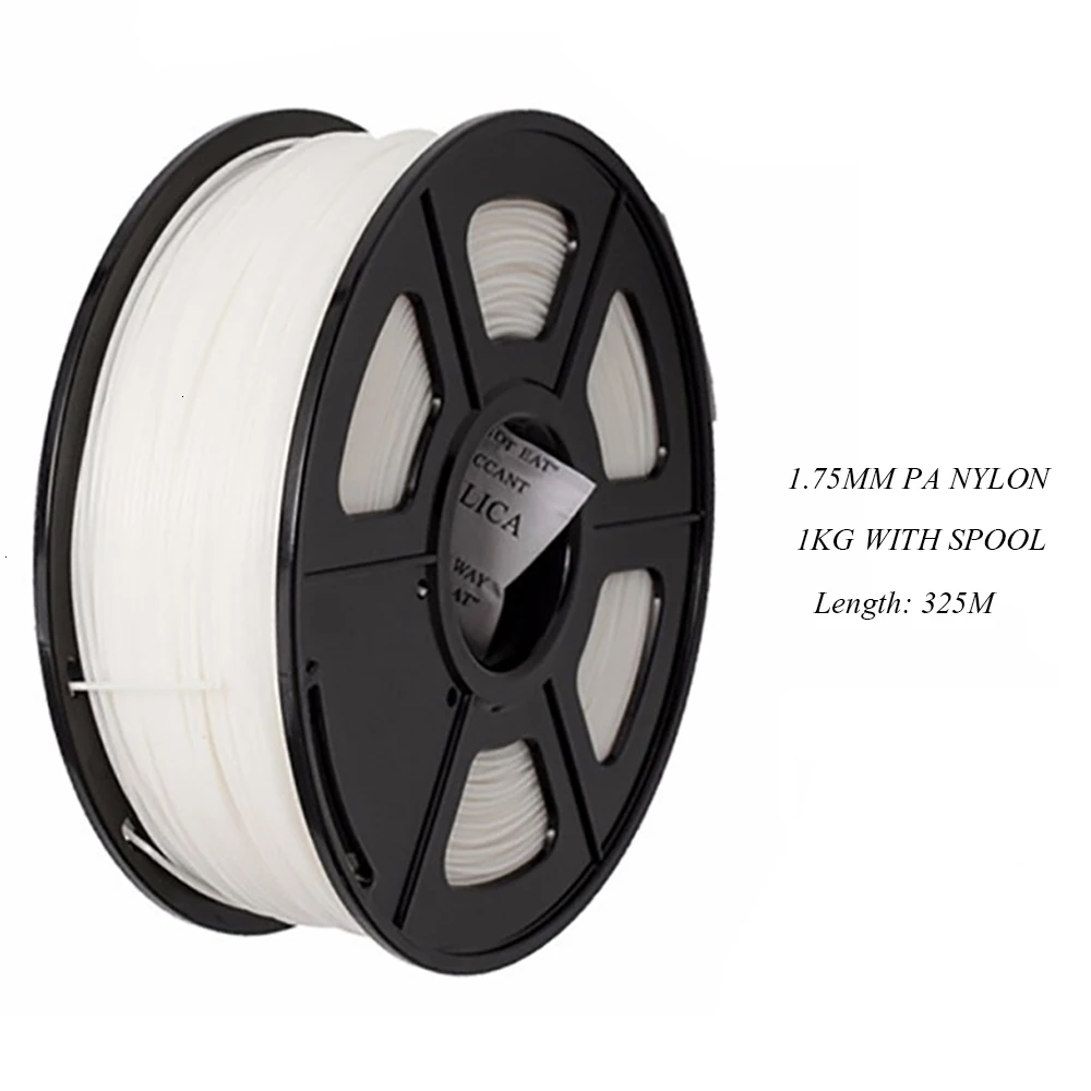 SUNLU PA Nylon V2 3D Filament For 3D Printer Need Platform High tensile Strength Filament 1.75mm 1KG/2.2LBS With Spool