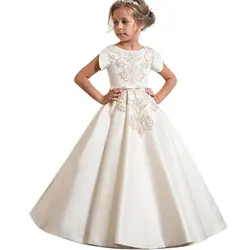 2019 летний подросток вечернее платье Детские платья для девочек невесты вечернее платье принцессы для девочек вечерние свадебное платье 14