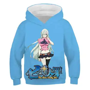 

Autumn thin hoodie boys and girls unisex children's clothing 3D anime cute characters printed pullover comfortable and breathabl