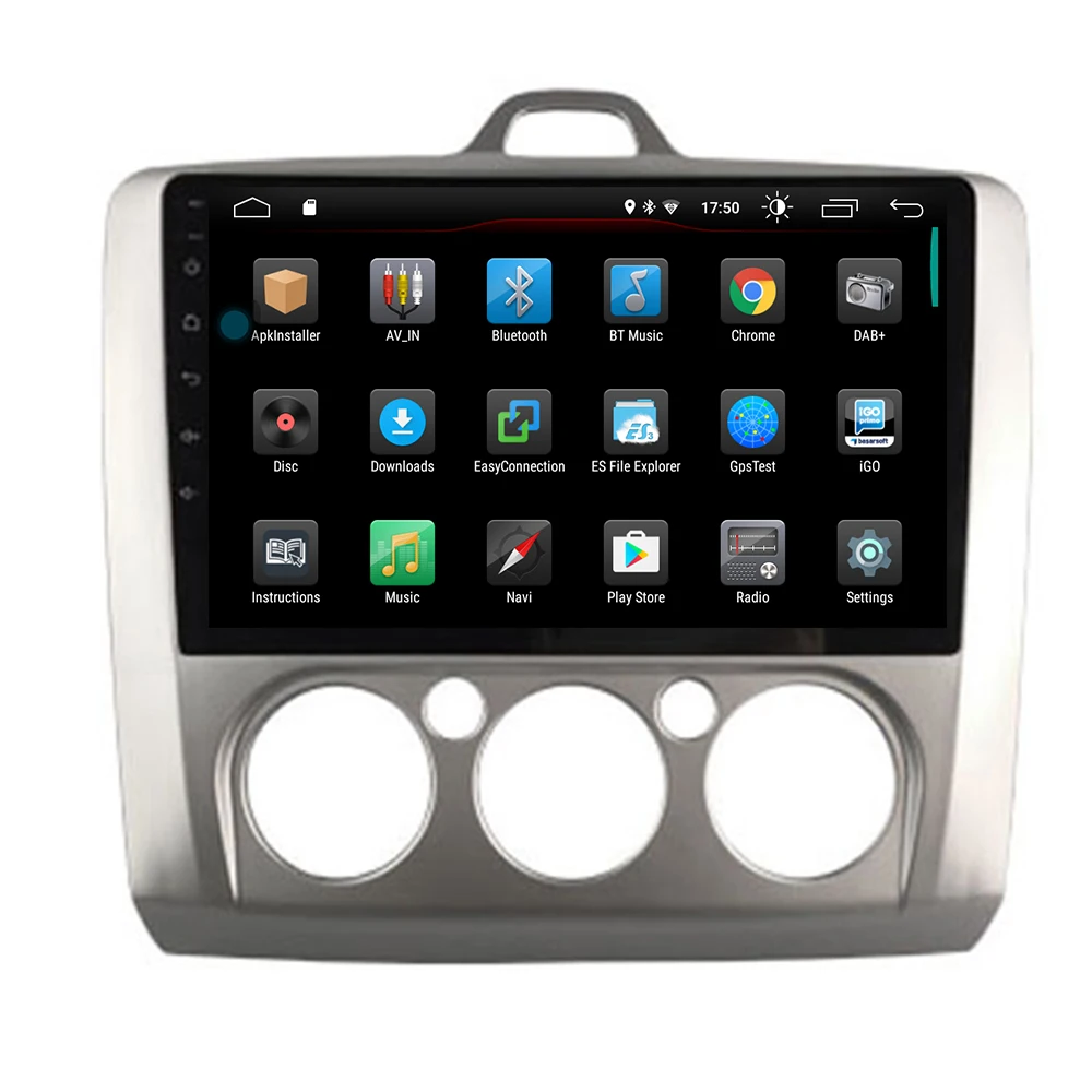 " 2.5D автомобильный DVD мультимедийный плеер для ford FOCUS 2005-2011 руководство ac 2din Android 9,0 радио магнитофон навигация gps