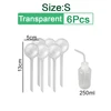 6 PCS S Transparent