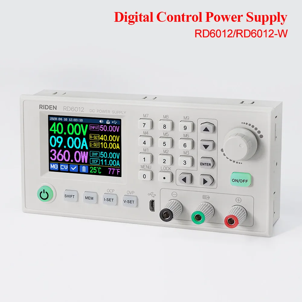 US $61.00 RD RD6012 RD6012W USB WiFi DC DC Voltage Step Down Power Supply Module Buck Voltage Converter Voltmeter Multimeter 60V 12A