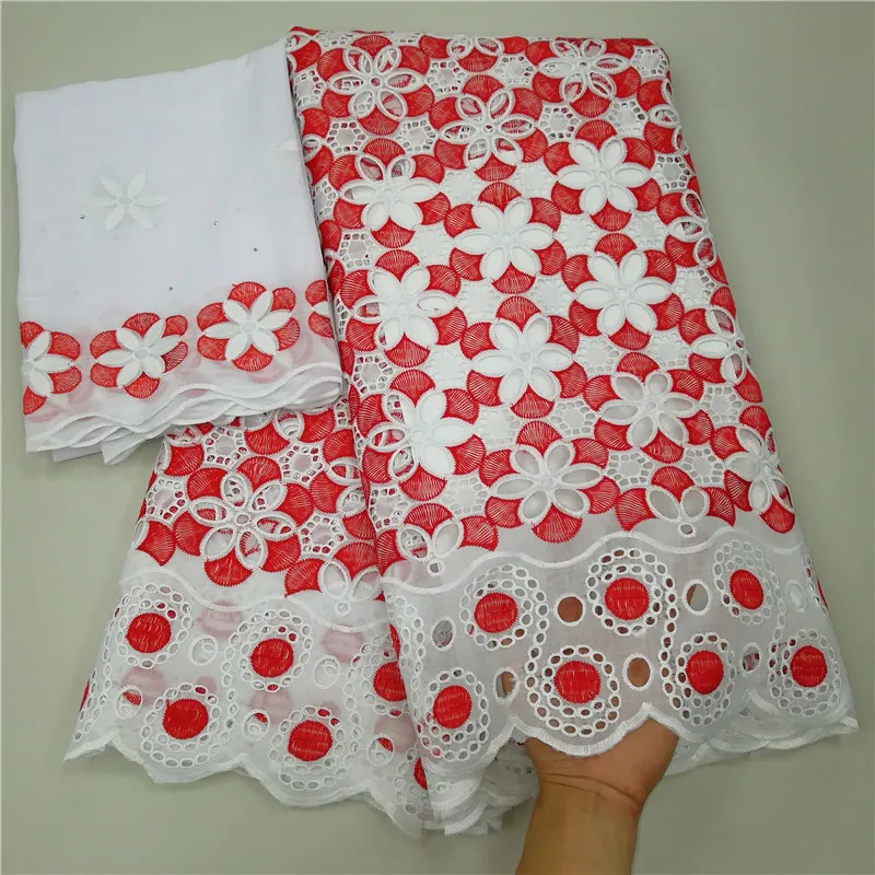 Kaufen 7 hof Schweizer spitze stoff 2019 neueste schwere perlen stickerei Afrikanische baumwolle stoffe Schweizer voile spitze beliebte Dubai stil 1022