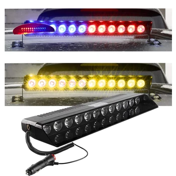 

Car Truck Emergency Flasher Dash Strobe Warning Light Day Running Flash Led Police Lights 12 LEDs Flashing Modes 12V