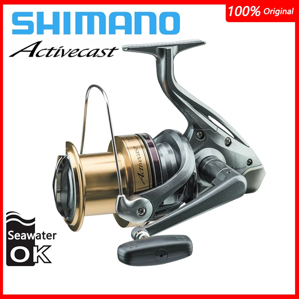 SHIMANO ACTIVECAST Surfcast Reel 1050/1060/1080/1100/1120 4+1BB Saltwater Fishing Reel Beaches Spinning Large Fishing Line Wheel