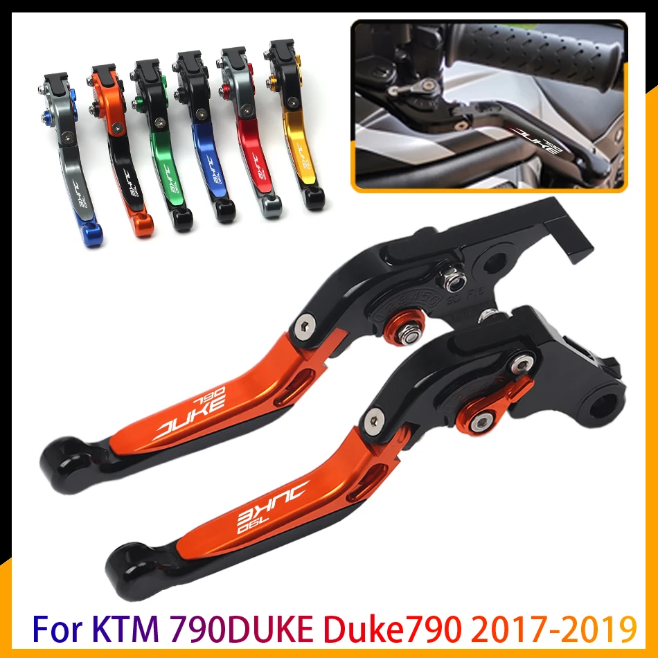 

For KTM 790 DUKE Duke790 2017 2018 2019 Motorcycle Brake lever CNC Aluminum Adjustable Foldable Extendable Clutch Brake Lever