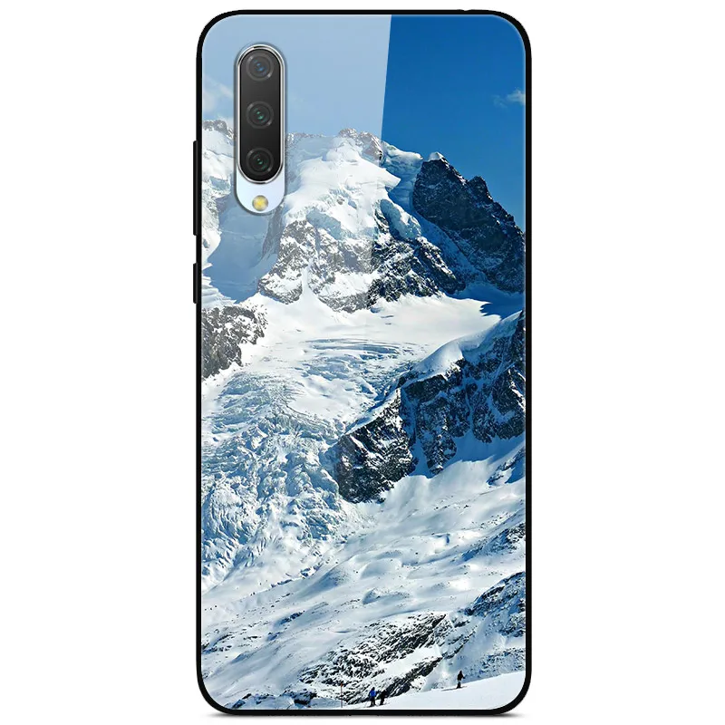 20 Для Xiaomi mi 9 Lite Чехол с милым рисунком стеклянный задняя панель жесткий обложка чехлы для Xiaomi mi 9 lite чехол для телефона mi9 лайт бампер - Цвет: 20