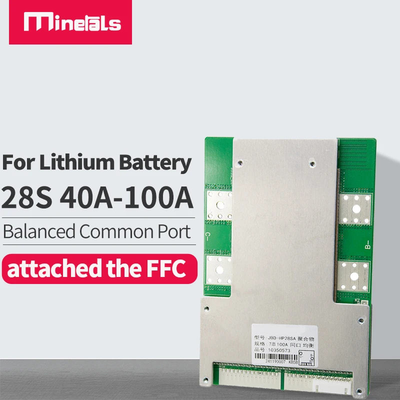 Высокоточный литий ионный аккумулятор BMS 28S PCM Lifepo4 40A 60A 80A 100A общий порт для