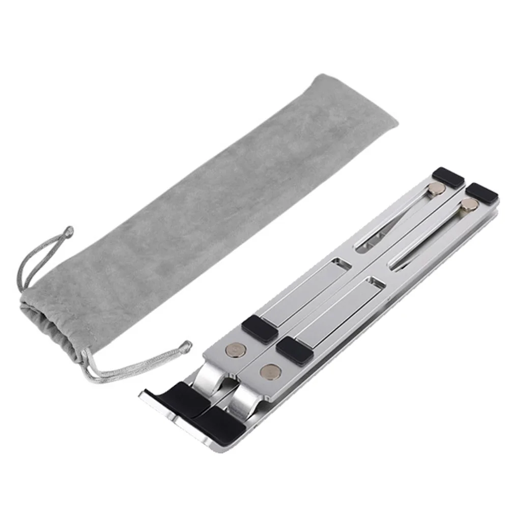 

Aluminum Alloy Adjustable Laptop Stand Folding Portable for Notebook MacBook Computer Bracket Lifting Cooling Holder Non-slip 20