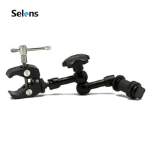 Super Clamp 7/11 inches Adjustable Magic Articulated Arm for Mounting Monitor LED Light LCD Video Camera Flash Camera DSLR