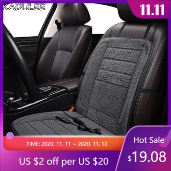 

KADULEE 12V Heated car seat cover for Peugeot 407 4008 307 206 5008 3008 607 2008 508 308 408 301 201 auto styling accessories