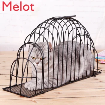 

29%,Foldable Pet Bath Cage Pet Supplies Dog Kennel Metal Portable Anti-scratch Pet Carrier Steel Wire Encryption Reinforcement