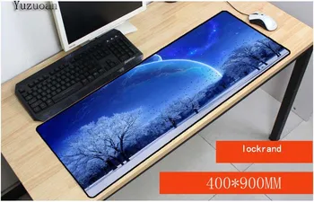 

Yuzuoan 3D Nature Tree Free Shipping 900x400X3 large XL Anti-slip Lock Edge mousepad gaming grande mouse Keyboard Mat Customized