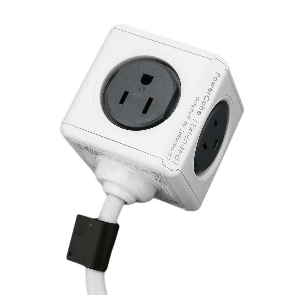 США Plug power Cube shape домашняя офисная настенная розетка адаптер мульти-силовые розетки полоса удлинитель адаптер розетка