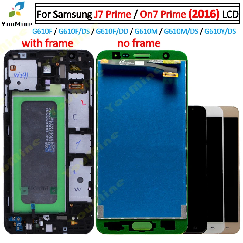 Сенсорный ЖК-экран с рамкой G610 G610F G610M для SAMSUNG J7 Prime | Мобильные телефоны и