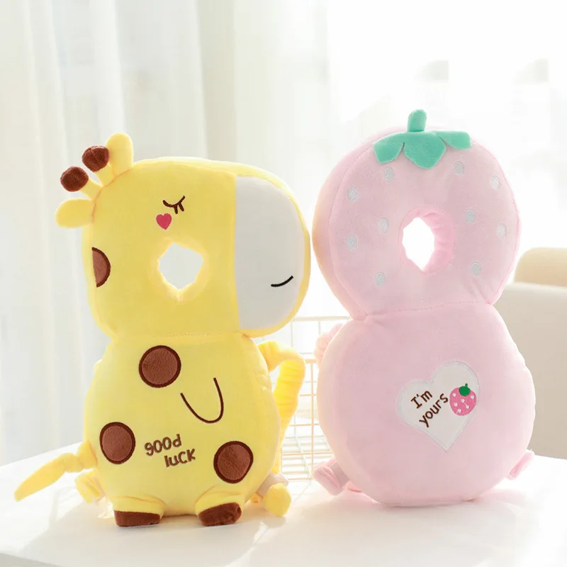 Breathable Headrest Baby Anti-fall Toddler Cartoon Walk Anti-fall Pillow Plush Toy Baby Pillows Bee Baby Headrest Cushion