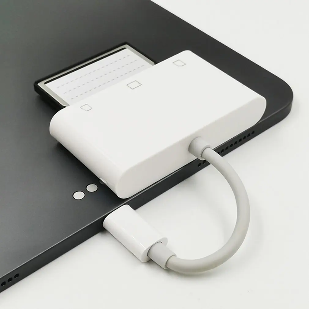 USB 3,1 type C USB C к кардридеру Кабель-адаптер для Macbook для samsung type-C/TF/CF три в одном кардридере