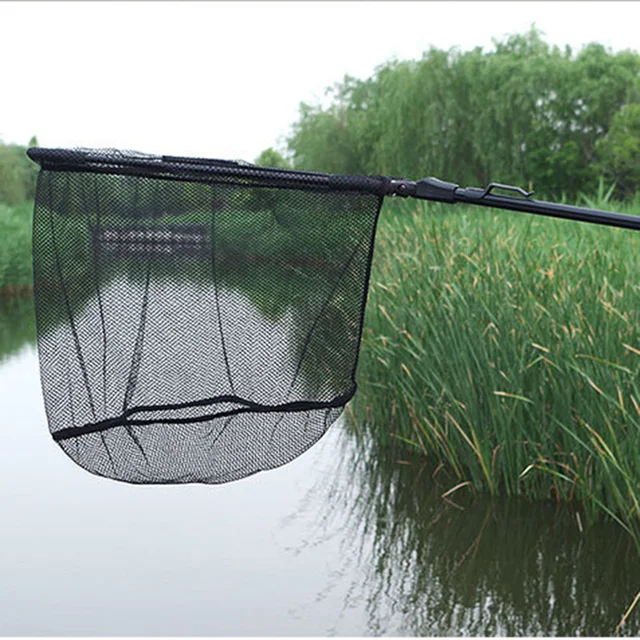 HERCULES Fishing Nets Collapsible Tools Rhombus Mesh Hole Depth Landing Dip Portable Aluminum Alloy Triangle Folding Fishing Net 3
