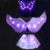 LED Light Tutu Skirt Ear Hairband Glow Angel Head Wear Cosplay Costume Birthday Gift Wedding Neon Party Led Clothes Decor ► Photo 3/6