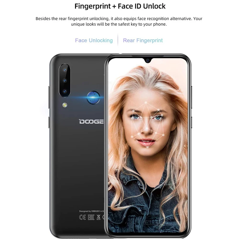 DOOGEE-N20 هاتف محمول بصمة 6.3 بوصة FHD+, 16MP كاميرا خلفية ثلاثية 64GB 4GB MT6763 ثماني النواة 4350mAh هاتف محمول LTE 4 DOOGEE-N20 هاتف محمول بصمة 6.3 بوصة FHD+, 16MP كاميرا خلفية ثلاثية 64GB 4GB MT6763 ثماني النواة 4350mAh هاتف محمول LTE 4