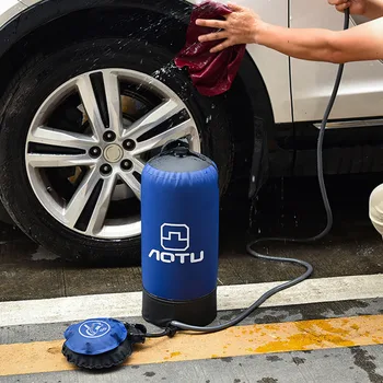 

Camp Shower Pressure PVC Outdoor Wash Car Travel Foldable Picnic Inflatable Water Bag Set Bath Large Capacity Portable Hiking