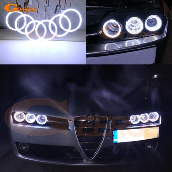 

For Alfa Romeo Brera Spider 2005-2010 Excellent Ultra bright illumination COB led angel eyes kit halo rings