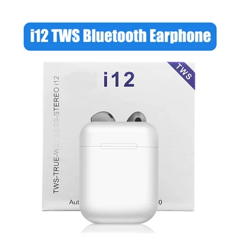 

i12 TWS Wireless Earphone Bluetooth 5.0 Sport Earbuds Touch Pop-up Window With Charging Box Earpieces For Android Phone