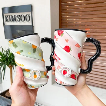

Cup Hipster Creative Mug Business Office Scented Tea Coffee Glass Cup