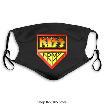 

Kiss Arm y Maske SML XL XXL Maske Offizielle Rock Band Maske Neue waschbare winddichte Anti-Staub-Masken Staubfeste Gesichtsmask