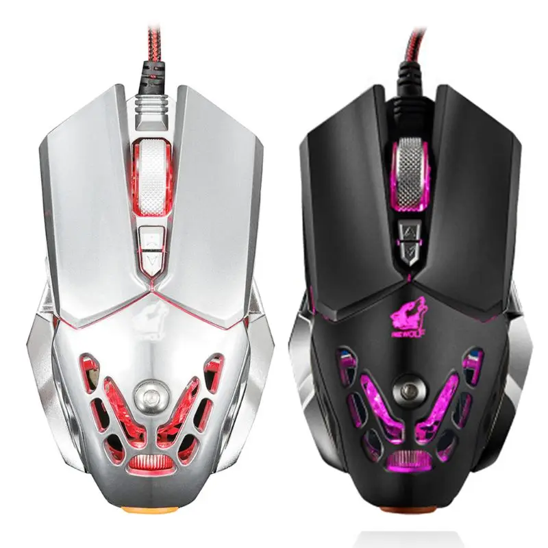 

V9 2400dpi USB Wired Mouse Professional 6 Key Macro Programming Mechanical Gaming Mice