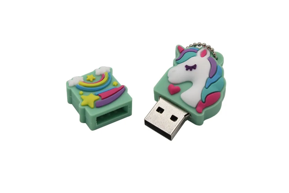 TEXT ME 64GB мультфильм Единорог воздушный шар стиль usb флэш-накопитель usb 2,0 4GB 8GB 16GB 32GB флешка, подарок