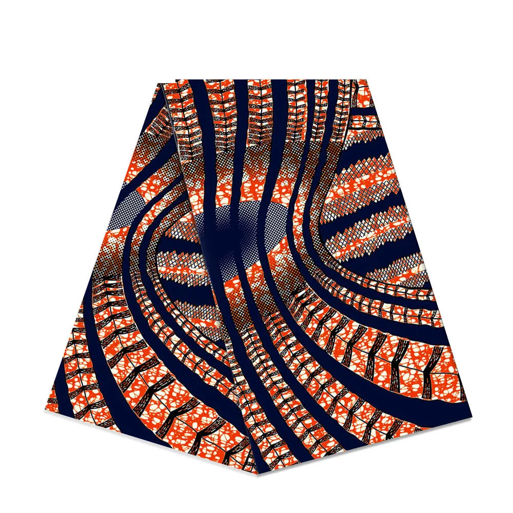 African Traditional Style Ankara Rell Wax Fabric Print Cotton Fabric for Sewing for Diy for Dress hot sale ankara african wax print fabric nigeria ghana cotton fabric for african dress by 6 yards in orange y 59