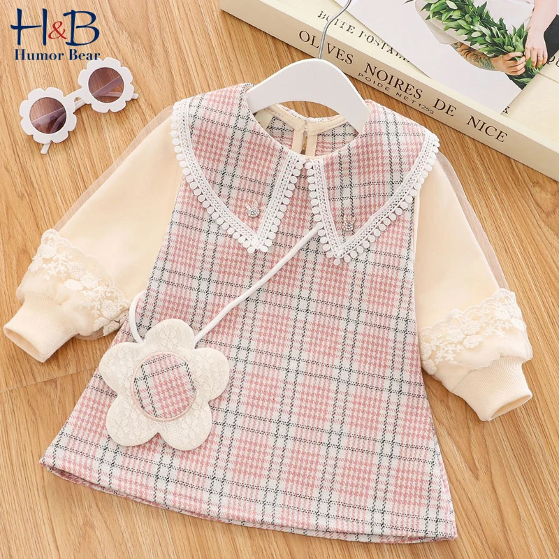 Long Sleeve Plaid Printed Collar Baby Clothes