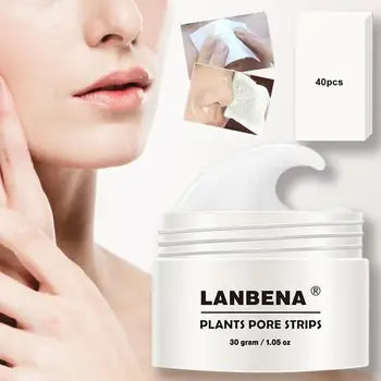 

New LANBENA Unisex Blackhead Remover Nose Face Mask Pore Strip Black Mask Peeling Acne Treatment Black Deep Cleansing Skin Care