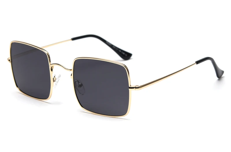 gold with black Peekaboo, оранжевые женские ретро солнцезащитные очки, квадратные, поляризационные, uv400,, мужские, поляризационные, солнцезащитные очки, металлическая оправа - Цвет линз: gold with black