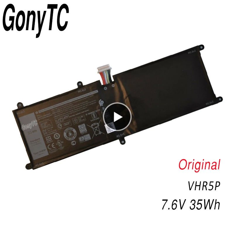 Оригинальный аккумулятор GONYTC VHR5P для планшета Dell Latitude 11 5175 XRHWG 0XRHWG RHF3V 7 6 В 35
