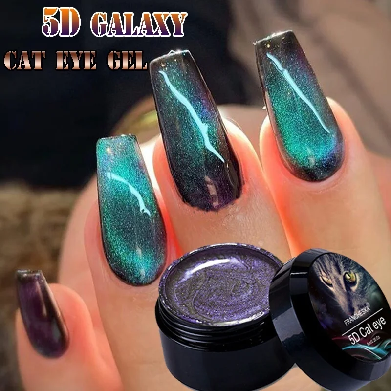 5ml 5d Glitter Galaxy Cat Eyes Led Gel Nail Polish Chameleon
