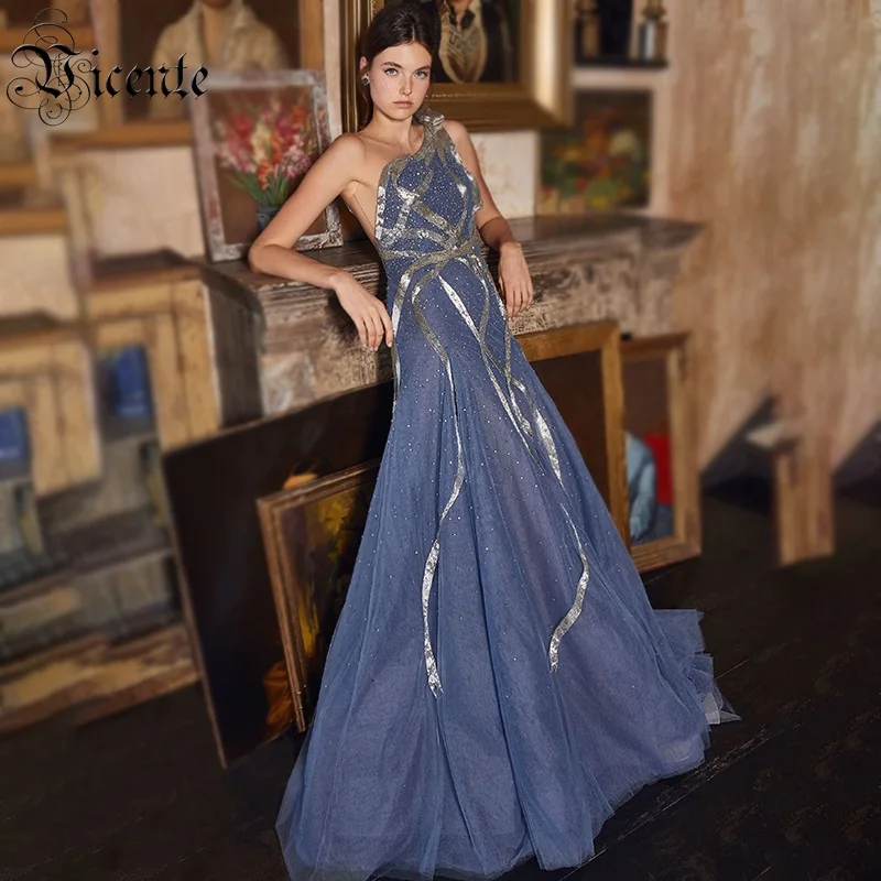 VC 2020 All Free Shipping New Chic Mesh Splicing Beads Sequin Embellished Sexy Sleeveless O Neck Celebrity Party Long Dress | Женские