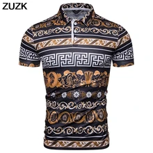 Новая мода, 8 цветов, Мужская футболка с принтом в стиле ретро, Мужская рубашка поло с коротким рукавом уникального дизайна