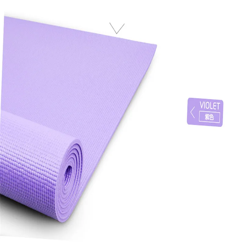 

3 Mmpvc Yoga Mat Beginners Tablet Support Fitness Shock Absorption Moisture-Proof Anti-slip Exercise Mat