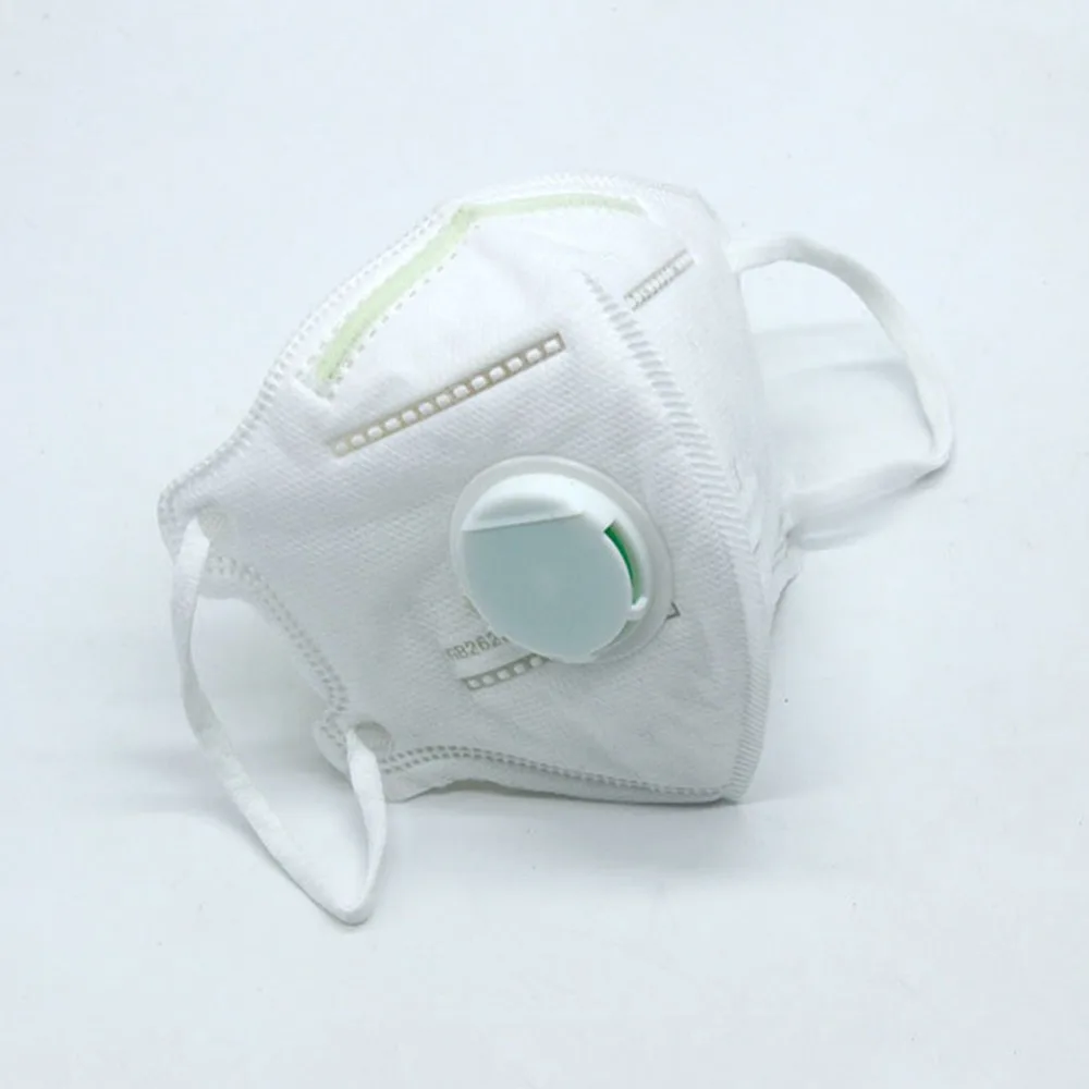 Promotion! Anti-haze Mouth Masks With Valve Washable Replaceable Filter Activated Carbon Folding Dust Mask