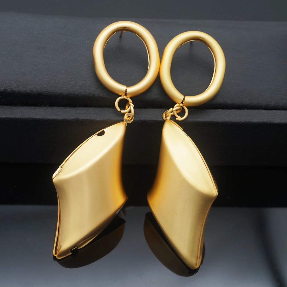 Мода шар, свисающие серьги женский, золотого цвета свадебные серьги для Для женщин Модные украшения Висячие серьги Длинные висячие серьги - Окраска металла: E281